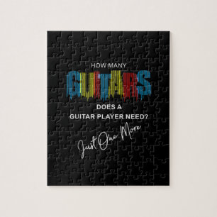 Guitarist How Many Guitars Does Birthday Jigsaw Puzzle