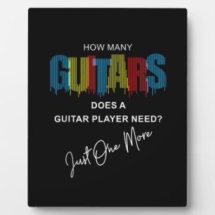 Guitarist How Many Guitars Does Birthday Plaque