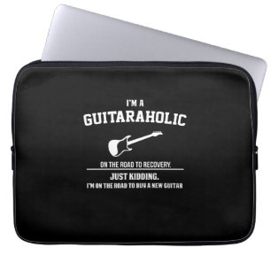 Guitarist I Am Guitaraholic Birthday Laptop Sleeve