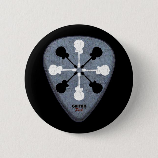 guitarist ideas 6 cm round badge (Front)