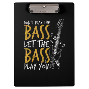 Guitarist Let The Bass Guitar Birthday Clipboard