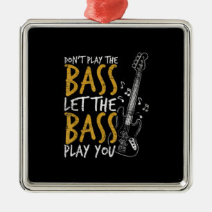 Guitarist Let The Bass Guitar Birthday Metal Tree Decoration
