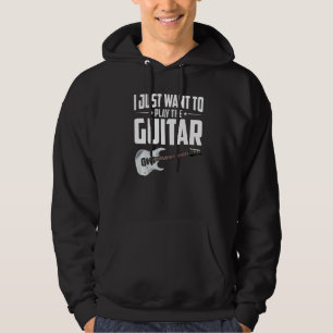 Guitarist Music Rock Musician Guitar Player Guita Hoodie