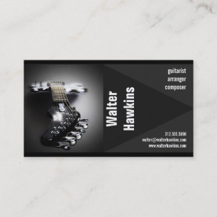 guitarist musician business card