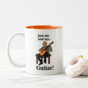 Guitarist Playing Guitar Two-Tone Coffee Mug