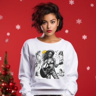 Guitarist Rock Star Girl w  T-Shirt