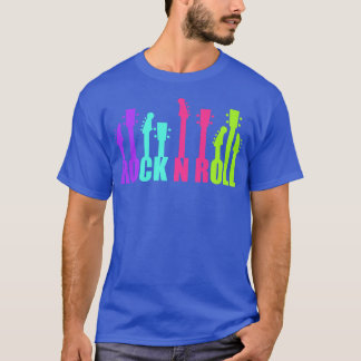 Guitarist Saying Rock and Roll Guitar Musik Acoust T-Shirt