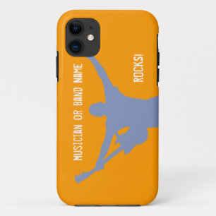 Guitarist Silhouette Favourite Musician Band Name Case-Mate iPhone Case