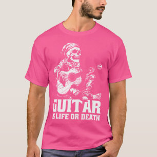 Guitarist Skeleton Instrument - Acoustic Guitar T-Shirt