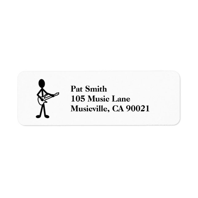 Guitarist Stick Figure (Front)