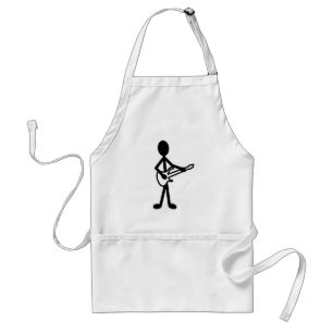Guitarist Stick Figure Standard Apron