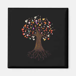 Guitarist Tree Guitar Birthday Magnet