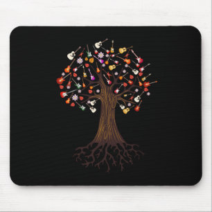 Guitarist Tree Guitar Birthday Mouse Pad