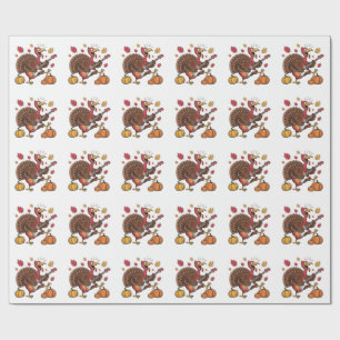 Guitarist Turkey Electric Guitar Concert Music Wrapping Paper