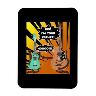 Guitarist Uke I Am Your Father Birthday Magnet