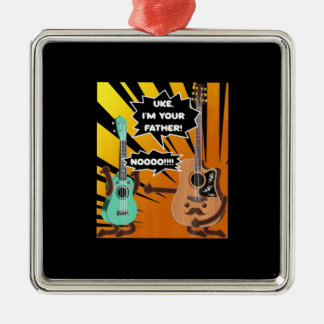 Guitarist Uke I Am Your Father Birthday Metal Tree Decoration