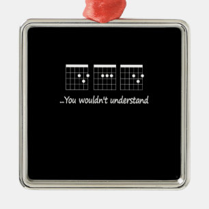 Guitarist You Would Not Understand Birthday Metal Tree Decoration