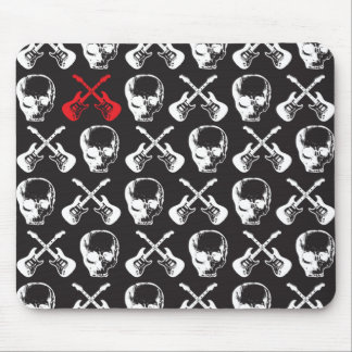 Guitars and Skulls Mouse Pad