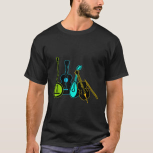 Guitars Banjos Fiddle Mandolin 1 T-Shirt