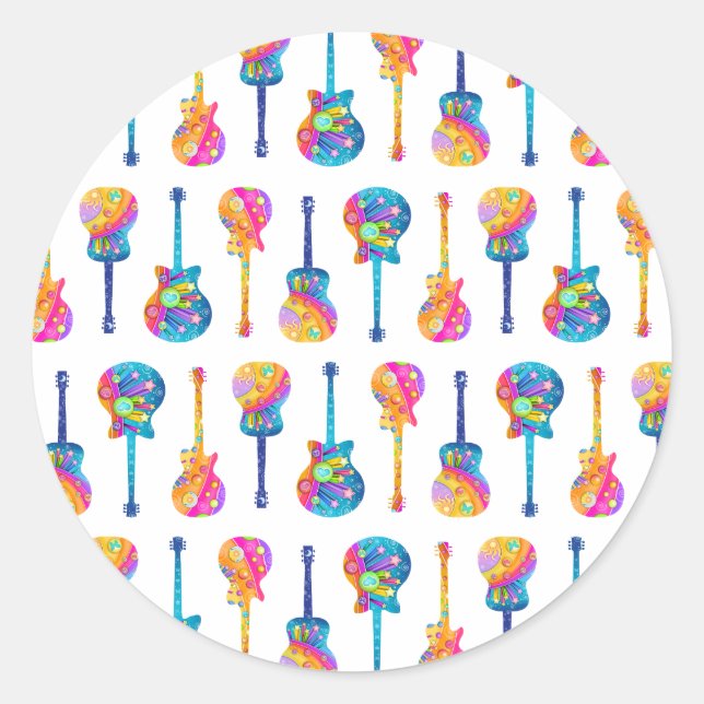 GUITARS Customisable STICKERS (Front)