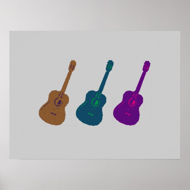 guitars for walls, music poster (Front)