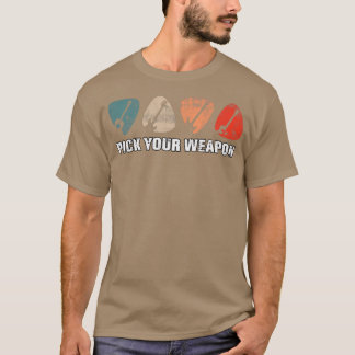 Guitars Guitarholic Guitarist Vintage Musician601 T-Shirt