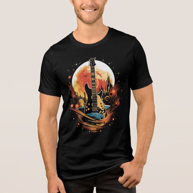 Guitars of the universe! Tri-Blend shirt (Front)