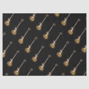 Guitars on Black Tissue Paper