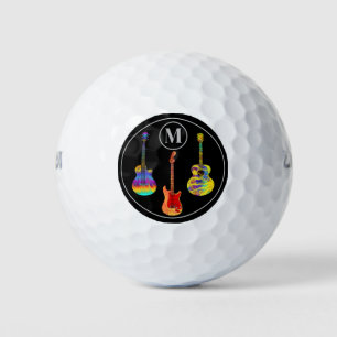 guitars personalised golf balls