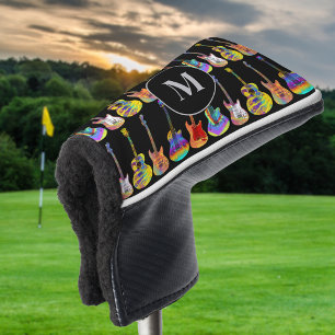 Guitars personalised golf head cover