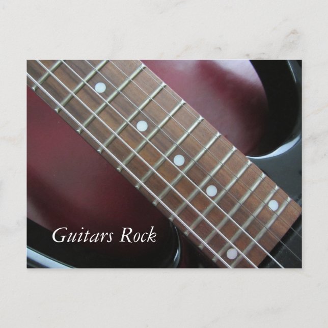 Guitars Rock - Electric Guitar Postcard (Front)