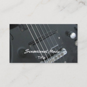 Guitars Sensational Music Business Card
