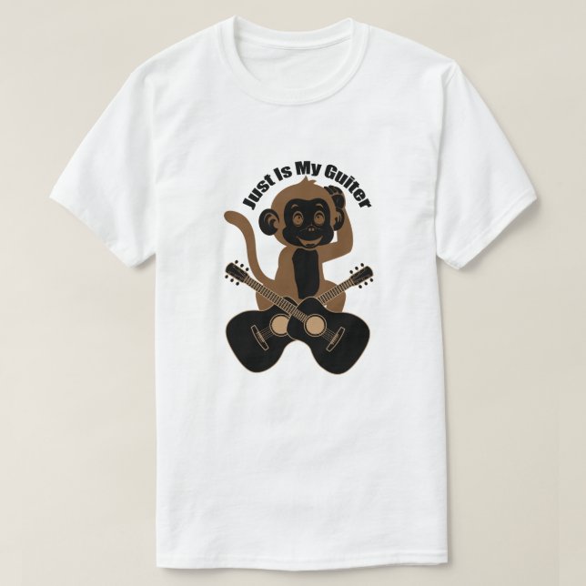 guiter t shirt design vector illustration (Design Front)