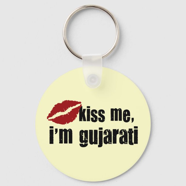 Gujrati Kiss Key Ring (Front)