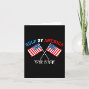 Gul-f Retro Of America Est 2025 Usa American Flag Card
