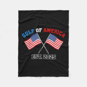 Gul-f Retro Of America Est 2025 Usa American Flag  Fleece Blanket