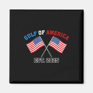Gul-f Retro Of America Est 2025 Usa American Flag  Magnet