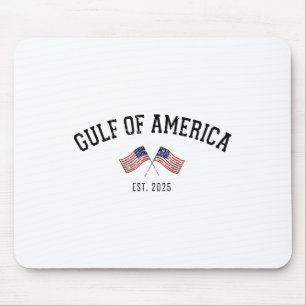 Gul-f Retro Of America Est 2025 Usa American Flag Mouse Pad