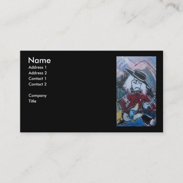 GULAG GUITARIST BUSINESS CARD (Front)