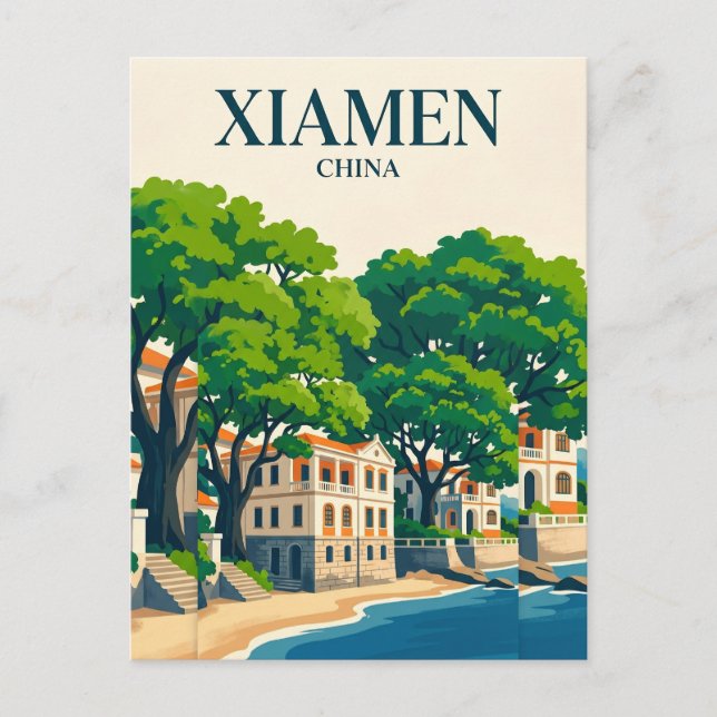 Gulangyu Island China Postcard (Front)