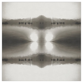Gulets Ethereal In Grey Sailboat Painting Fabric