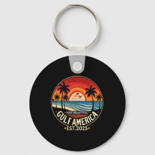 Gulf America Funny Trump Renaming  Key Ring