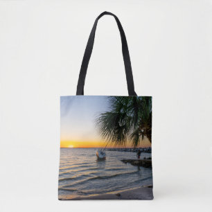 Gulf Breeze Florida Sunset All Over Tote Bag