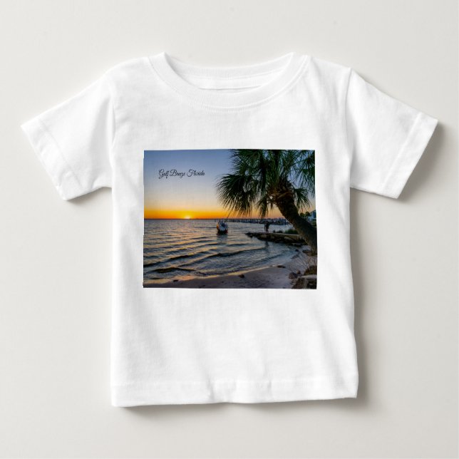 Gulf Breeze Florida Sunset Baby Toddler T-shirt (Front)