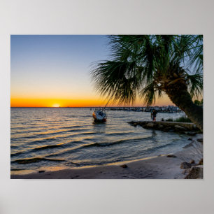 Gulf Breeze Florida Sunset Poster