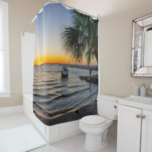 Gulf Breeze Florida Sunset Shower Curtain