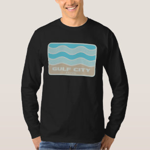 Gulf City Florida Retro FL Waves Beach Souvenir T-Shirt