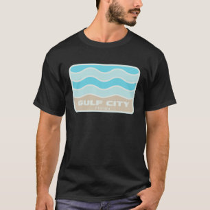 Gulf City Florida Retro FL Waves Beach Souvenir T-Shirt