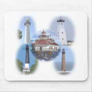 Gulf Coast lighthouses Mouse Pad