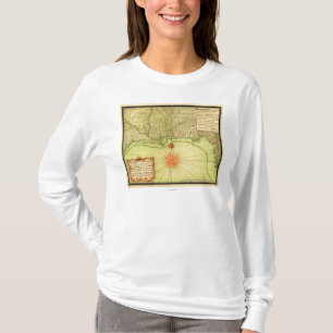 Gulf Coast of the United StatesPanoramic Map T-Shirt